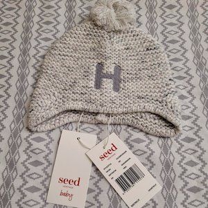 18. Seed Heritage baby's grey Pom Beanie (Touque).  NWT